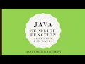 Java Supplier Functional Interface Selenium Use case QA Automation Alchemist