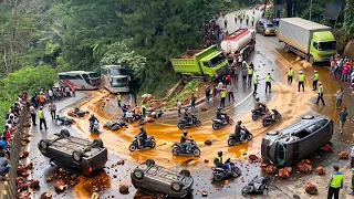 KABAR BURUK HARI INI !!! MALAPETAKA TUMPAHAN MINYAK, Akses Jalan di Sitinjau Lauik Lumpuh Total