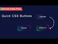 Creative CSS Button Hover Effects Glowing Gradient Border Effects Using HTML And CSS