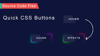 Creative CSS Button Hover Effects Glowing Gradient Border Effects Using HTML And CSS