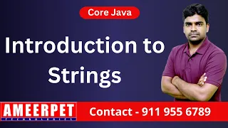 Introduction to Strings in Java By Srinivas Ameerpet Technologies