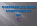 Variables and Constants in C 5 th Tutorial by Shubham mishra in Hindi