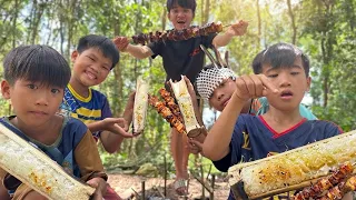 Anh Ba Phải Vlogs | Dạy Mấy Em Nhỏ Nấu Cơm Lam Và Cái Kết