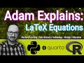 LaTeX Basics Math Equations