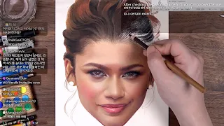 Live Drawing - Zendaya part.2