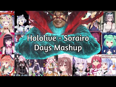 Download MP3 Hololive Sings Sorairo Days (空色デイズ) : 24 Member Mashup (EN Subtitles/CC)