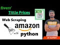 Amazon Scraping Amazon products details scraping with python Amazon Prices price tracking