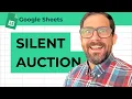 Silent Auction in Google Sheets