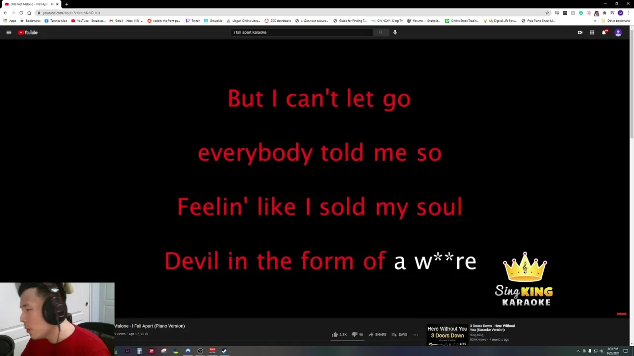Post Malone - I Fall Apart (Karaoke) Post Malone - I Fall Apart (Karaoke)