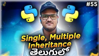 Python Single Multiple Inheritance in Telugu Srk Codes