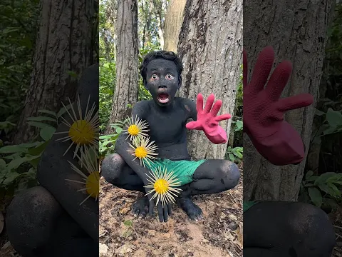 Survival Skills: Smart Boys Shows How to Survive on n forest #bushcraft #survival #camping