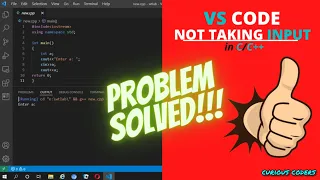VS Code Not Running Code VS Code Not Taking Input Curious Coders Join d eadaim