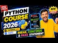 Break Continue Pass Statement in Python Explained Python Tutorial for Beginners