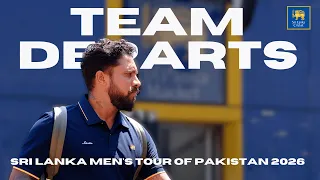 Sri Lanka Men's Tour of Pakistan 2026 | Team Departure