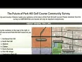 City of Denver reveals results of Park Hill Golf Course survey some call survey a push poll