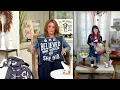 Junk Gypsy 18 Printed Decorative Pillow with Embroidery on QVC