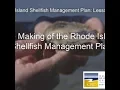 Rhode Island Shellfish Management Plan - Intro to Making the Magic