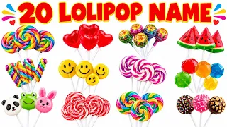 20 Lollipop Names for Kids | Learn 20 Popular Lollipop & Candy Names in English