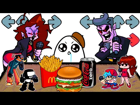 Download MP3 MUKBANG vs Friday Night Funkin COMPLETE EDITION #4 | GH'S ANIMATION