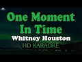 Lagu Whitney Houston - One Moment In Time Karaoke Version