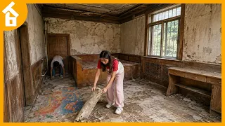 Leaving the city, a couple cleans up and renovates a messy old abandoned house in the countryside 1