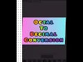 Convert Octal Number to Decimal Number C program
