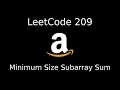 LeetCode 209 - Minimum Size Subarray Sum