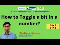 How to Toggle a bit in a number in -Interview-NXP Qualcomm-Bit Manipulation