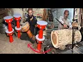 Download Lagu Incredible! Process of Making Wooden Arabic Goblet (Darbuka) Drum With Lathe Machine || How to Make