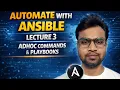 Ansible Lecture 3 Ad-hoc Commands Playbooks Apache Web Server Configuration on AWS