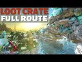 Loot Crate Full Route Path Underwater Find Blueprints Flak BPs Saddles Crystal Isles Ark
