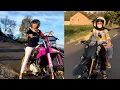 Kumpulan vidio Cewek cantik Naik Motor #KLX #CRF part 16.#SupermotoCantik