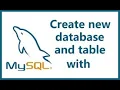How to create a Database and Table in MySQL using phpMyAdmin