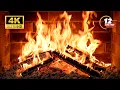 Fireplace 4K U 12 HOURS Stress Reliever and Sleep Reliever with Crackling Fire Sounds