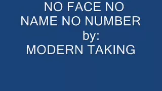 no face no name no number modern talking with lyrics