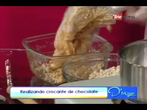 Realizando crocante de chocolate