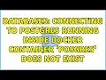 Databases connecting to Postgres running inside docker container posgres does not exist