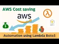 AWS Cost saving automation using Lambda Boto3