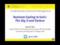 Nutrient Cycling - Fundamentals of Nutrient Management 2017