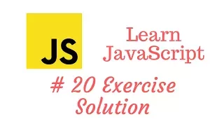 Learn JavaScript Episode Exercise Solution