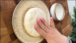 Asla yağ çekmeyen susamlı balon pişi 👌🏼 No-Oil-Absorbing Balloon Breakfast Bread