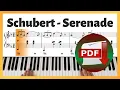 Download Lagu Schubert - Serenade D.957 No.4 Ständchen (Easy)| Piano Sheet Music | Piano Tutorial