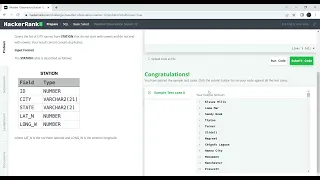 HackerRank SQL Weather Observation Station 12 SQL Learning