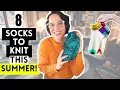 8 SUMMERY Sock Knitting Patterns