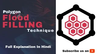 Lect 3 Polygon Flood Fill Technique Full explanation with example