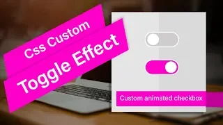 Create a Custom Toggle Button With Pure Css Css Custom Animated Checkbox Html Css