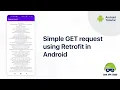 Simple GET request using Retrofit in Android Android Tutorials Game App Studio