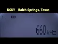660 KSKY - Balch Springs Texas captada en Zapopan Mexico