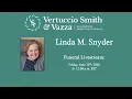 Funeral of Linda M Snyder