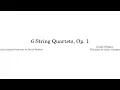 6 String Quartets Op 1 - Joseph Bologne Chevalier de St Georges Score